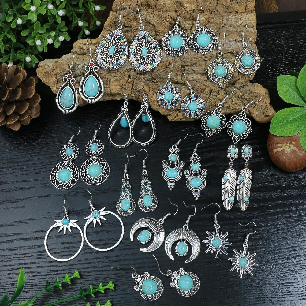Pendientes de aleación geométrica de Tassel de Tassel mayorista